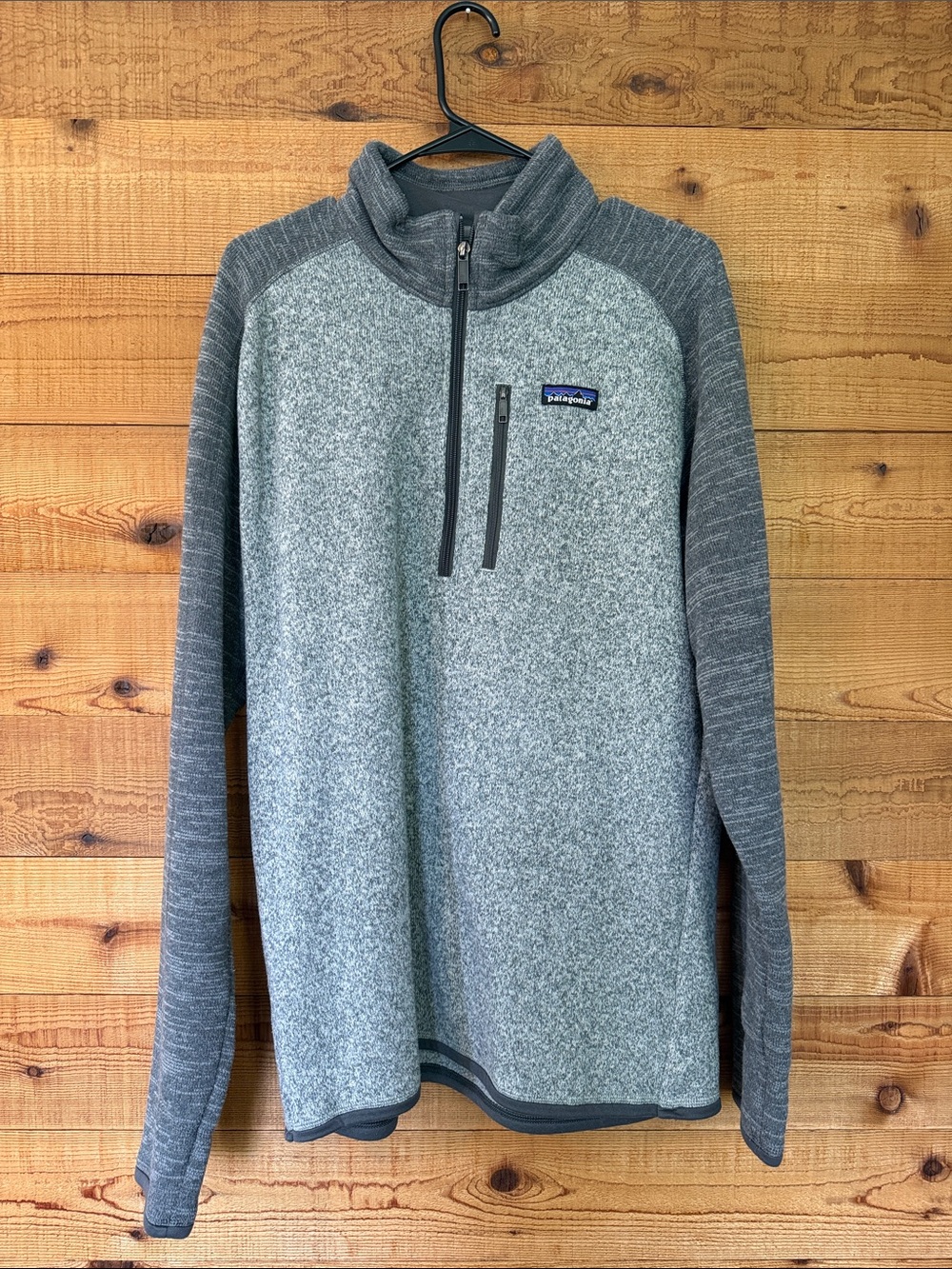 Patagonia Men’s Gray Two-Tone Half-Zip Fleece